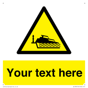 Custom warning grounding cruiser on lock cill